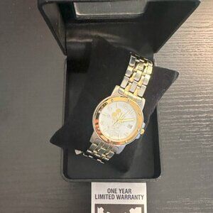 Vintage Disney Time Works Mickey Mouse Men’s Watch – Two-Tone Stainless Steel –